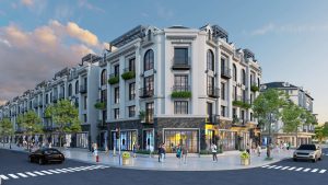 Phối cảnh Shophouse tại dự án Economy City Hưng Yên